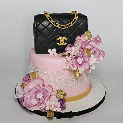 chanel birthday cake images|chanel bag birthday cake.